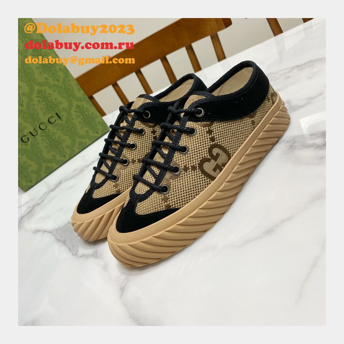 perfect dolabuy 1:1 mirror replica G*u*i gg canvas shoes