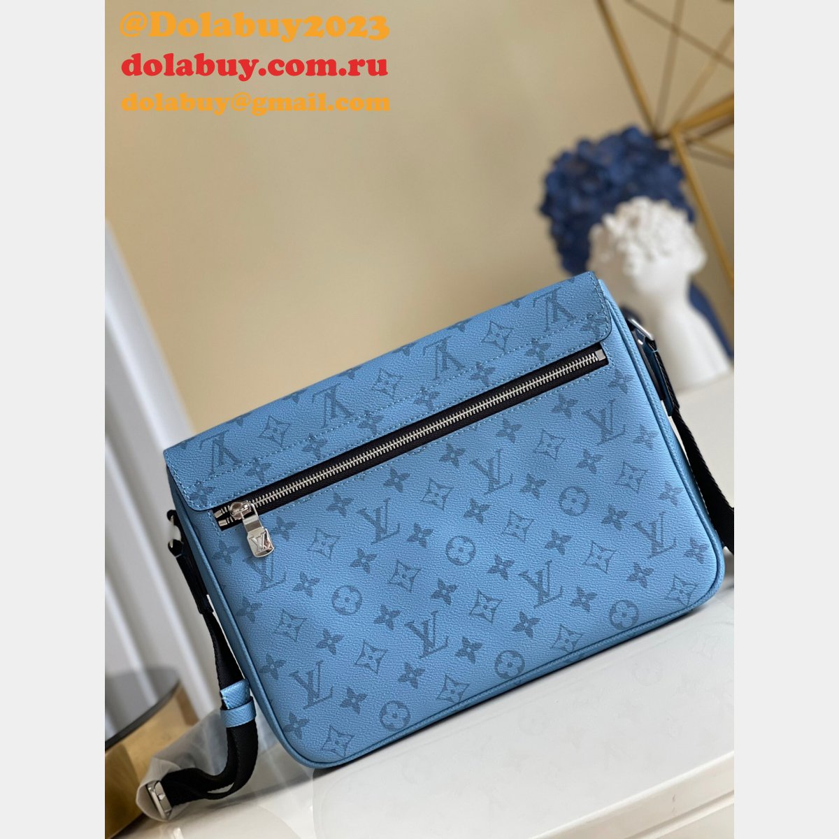 UK Louis Vuitton New Messenger M30746/M30745 K45 Black/Blue