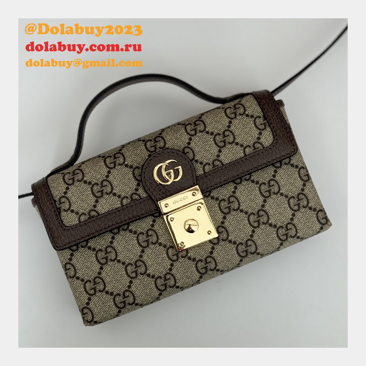 Ophidia 1:1 Mirror Ebony Supreme 772314 Inspired Gucci Bag