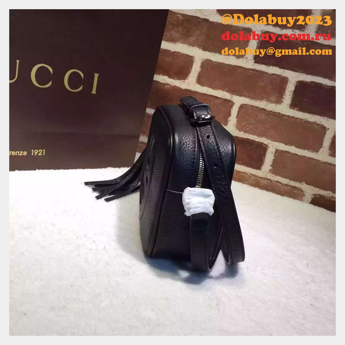 aaa+ G*u*i replicas soho small leather disco 308364 bag