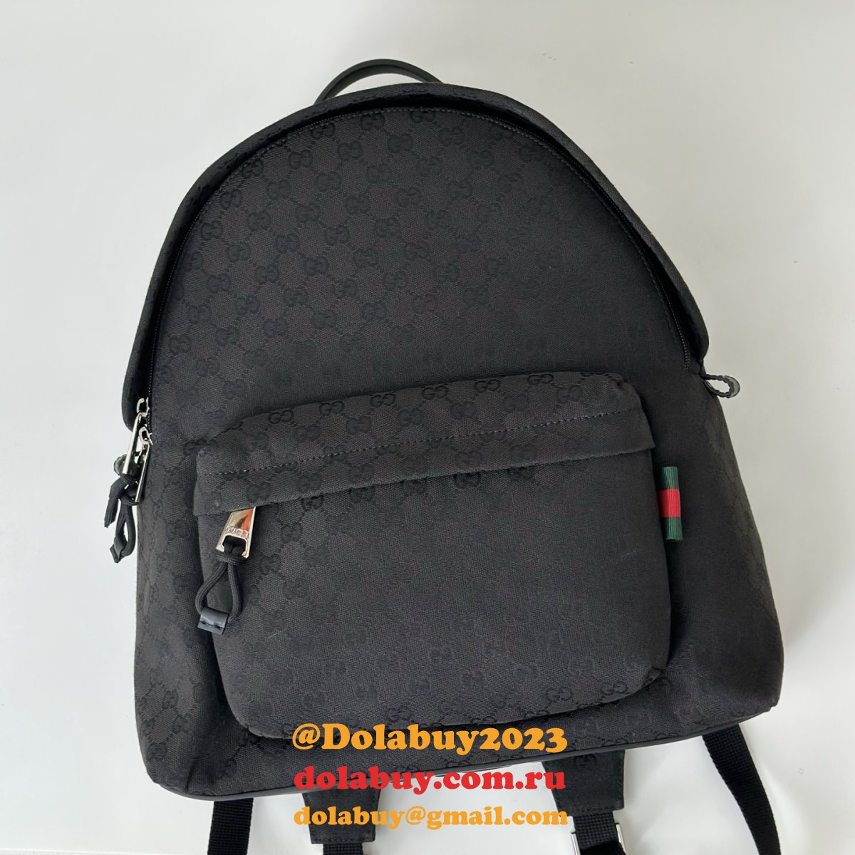 Gucci Medium GG Backpack With Web Men 824624 Replica Bag