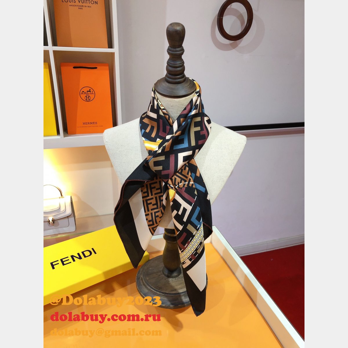 Top Quality fendi Silk twill