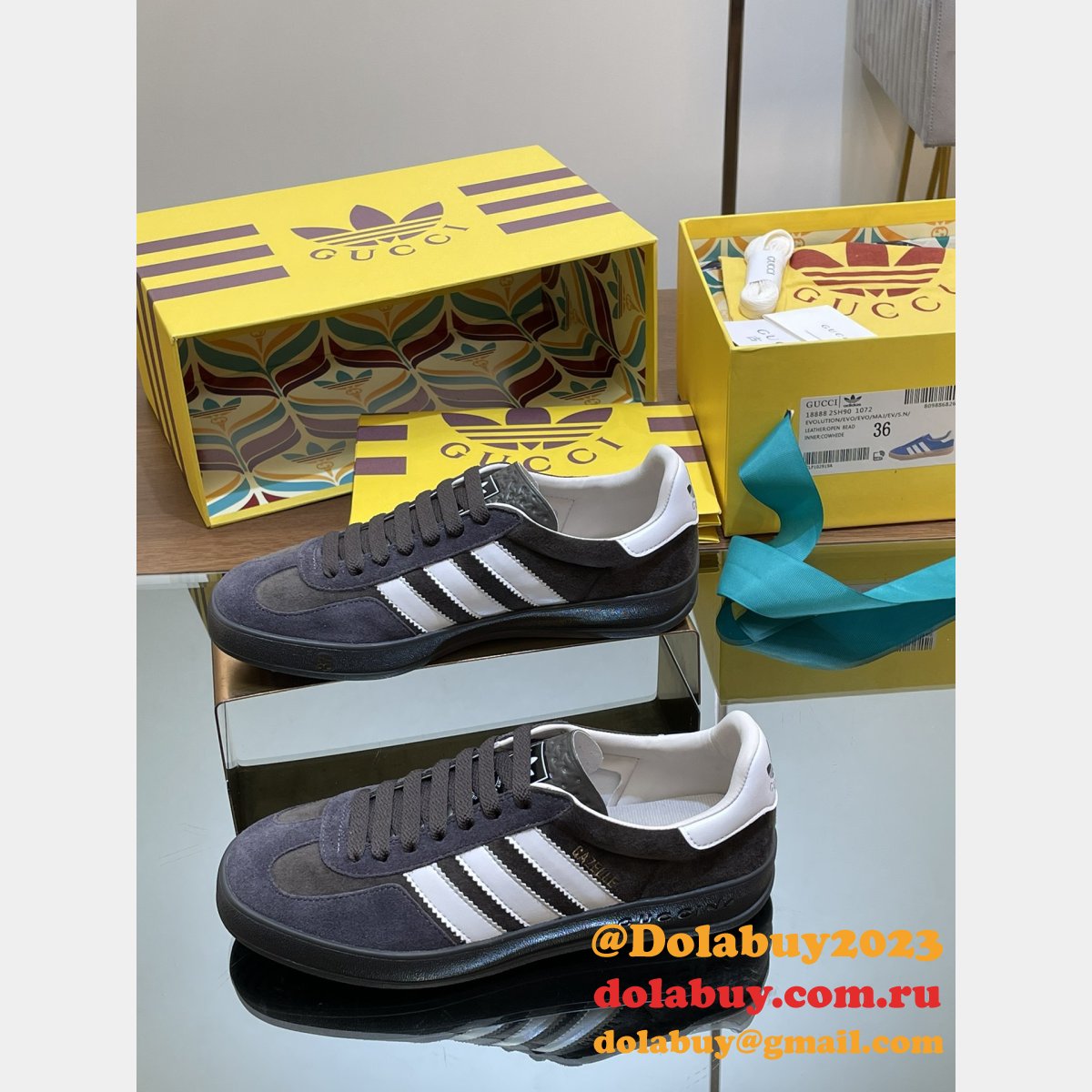 Top Quality gucci & adidas couple sneakers 2024