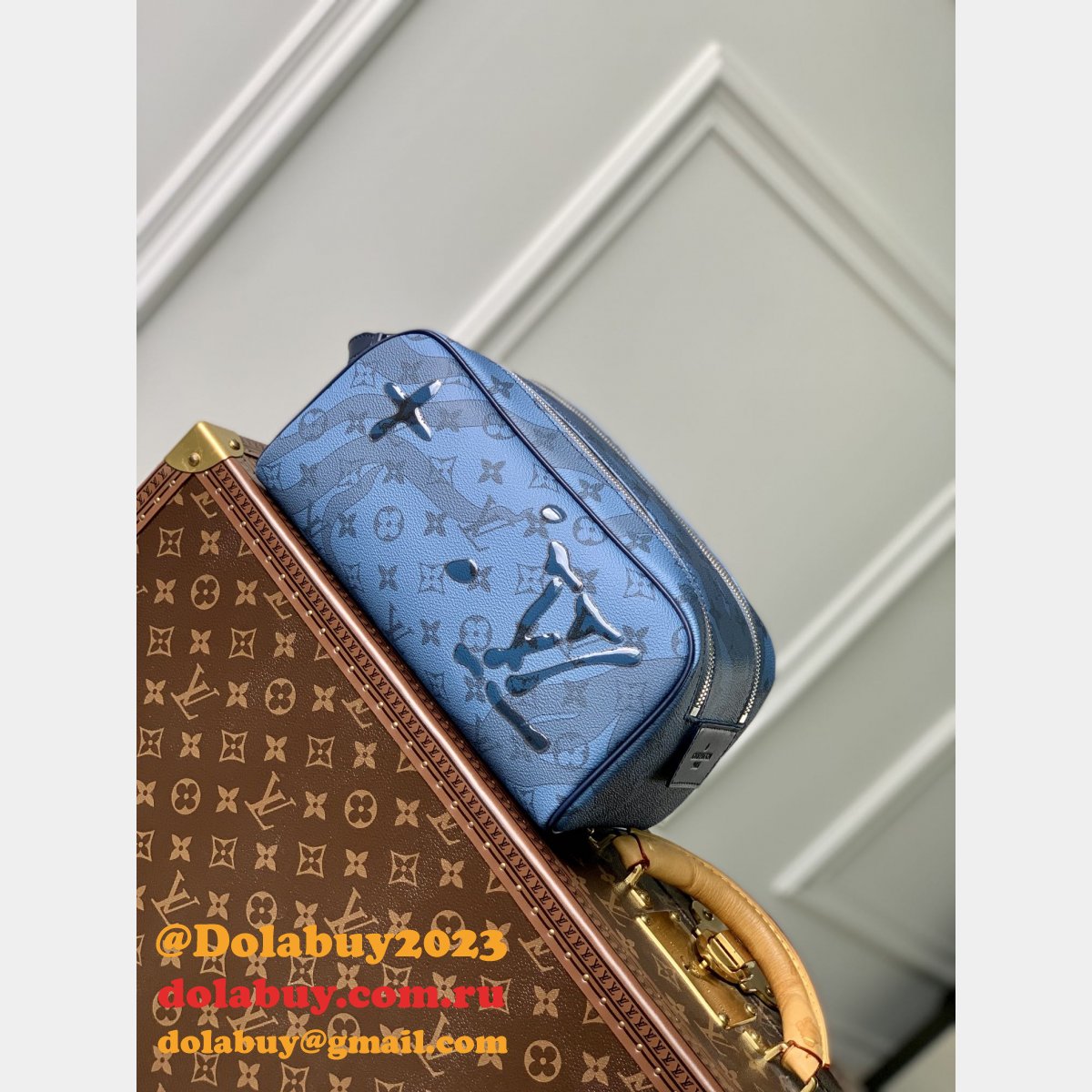 Dopp Kit Monogram 7 Star Replica M82337 Louis Vuitton Travel Bag