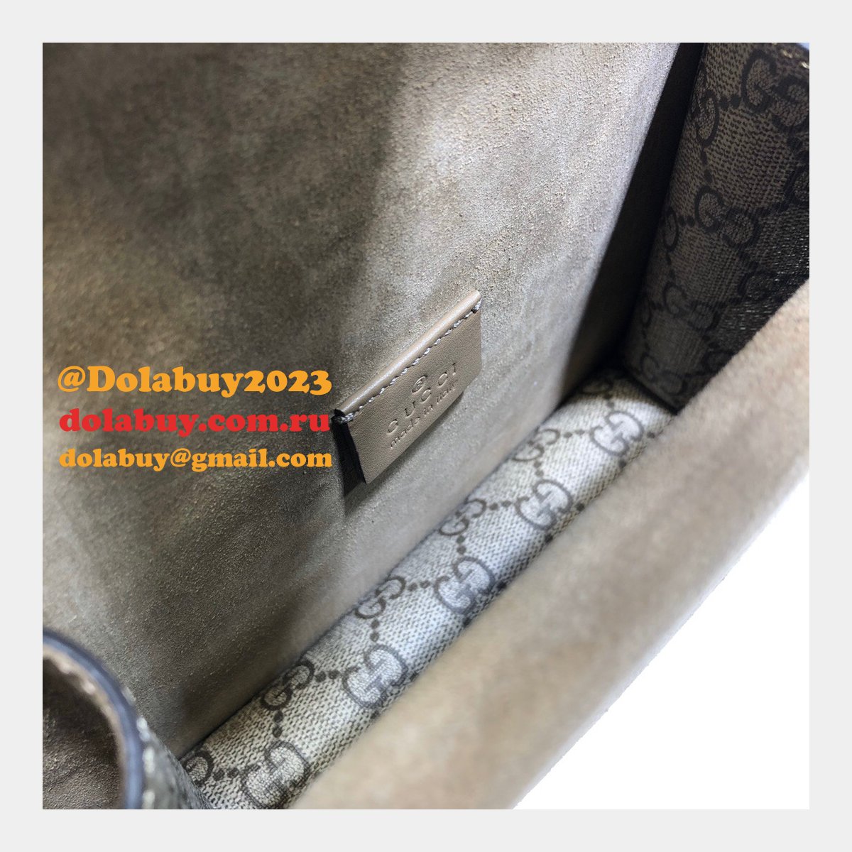 G*u*i high quality 421970 dionysus gg supreme mini beige bag