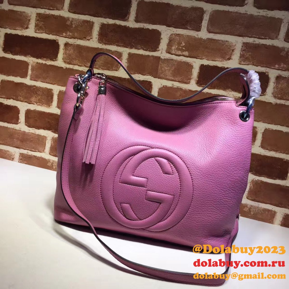 replica G*u*i luxury shoulder soho leather hobo 408825 bag