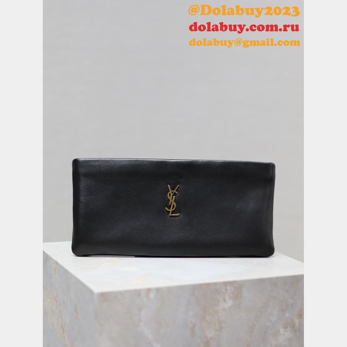 Cheap YSL CALYPSO LAMBKSIN 774062 CLUTCH