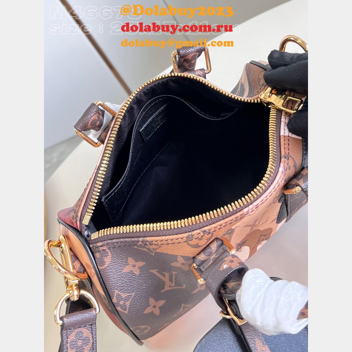 Keepall Bandoulière 25 Brown M46678 Louis Vuitton Replica Bags