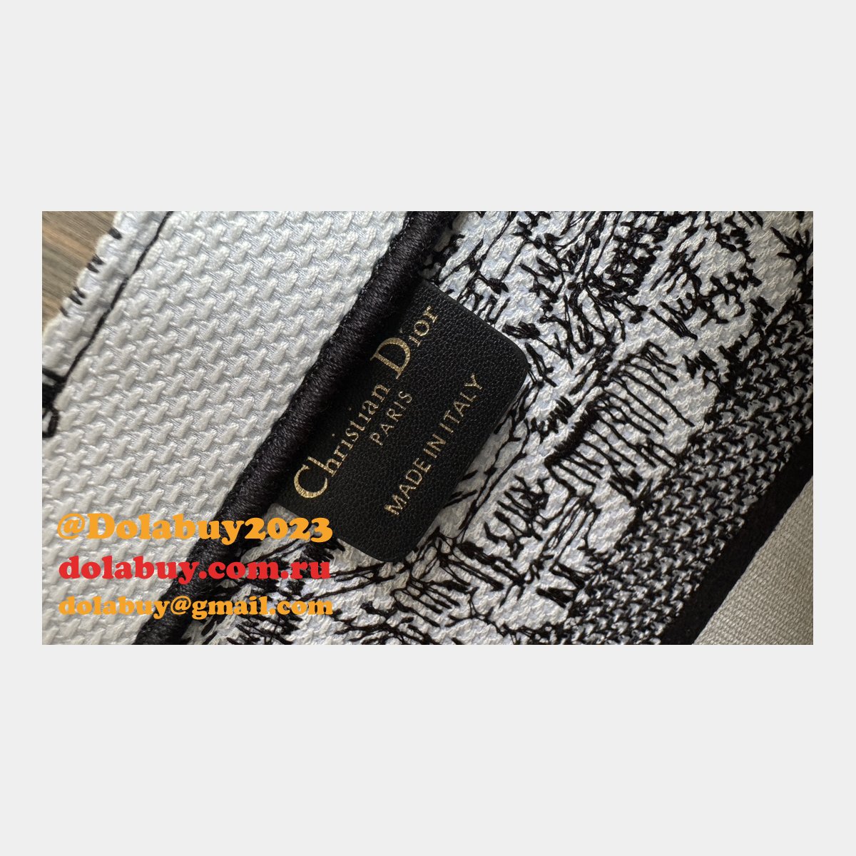 Top Quality CD Book Tote Fake 36CM Christian Dior Bags