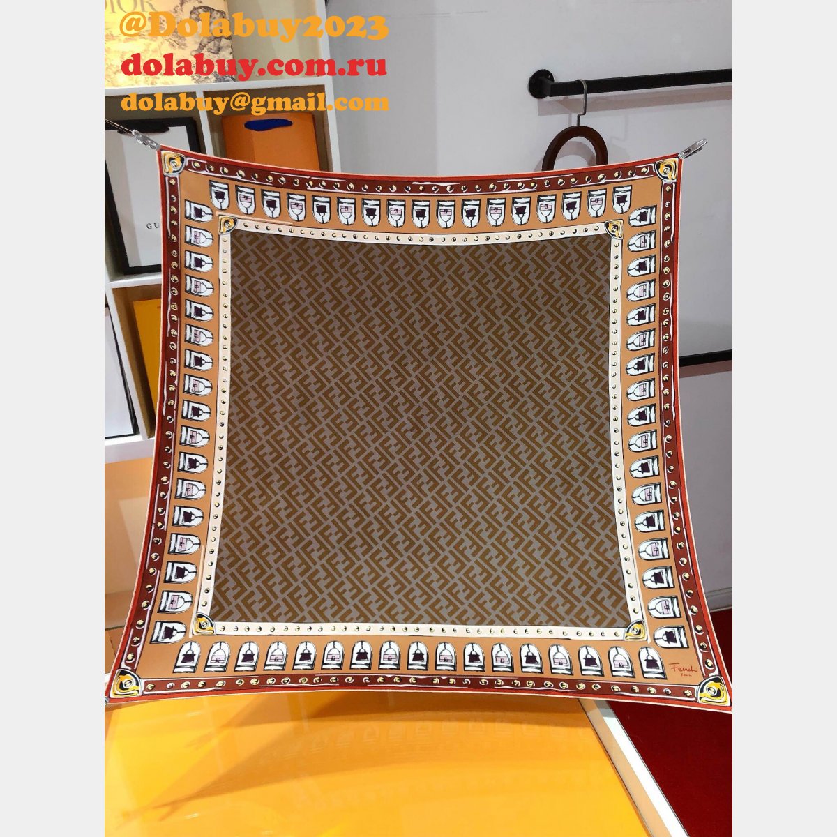 Top Quality fendi Silk twill