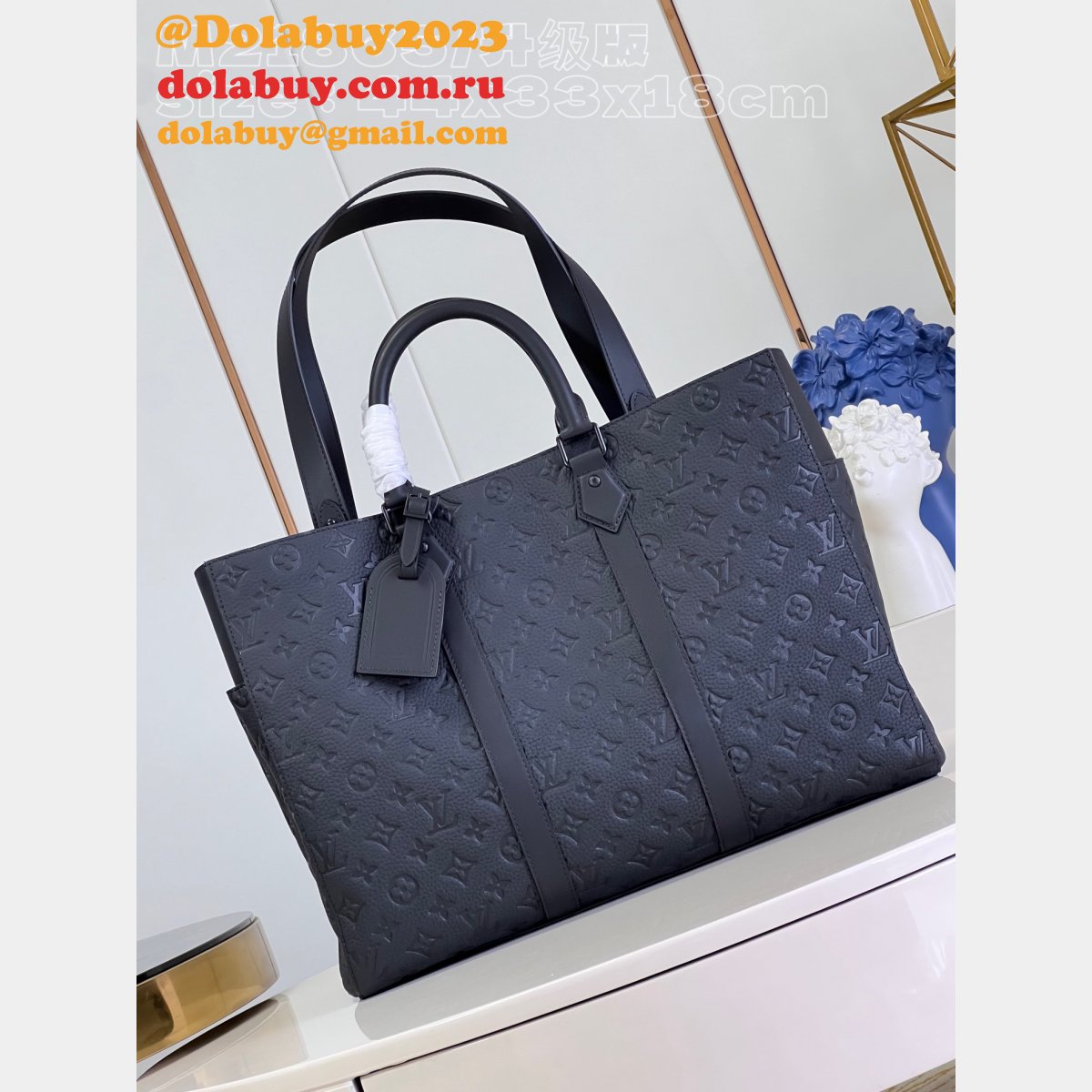 Wholesale Sac Plat 24H Monogram Taurillon M21865 Fake Louis Vuitton Bag