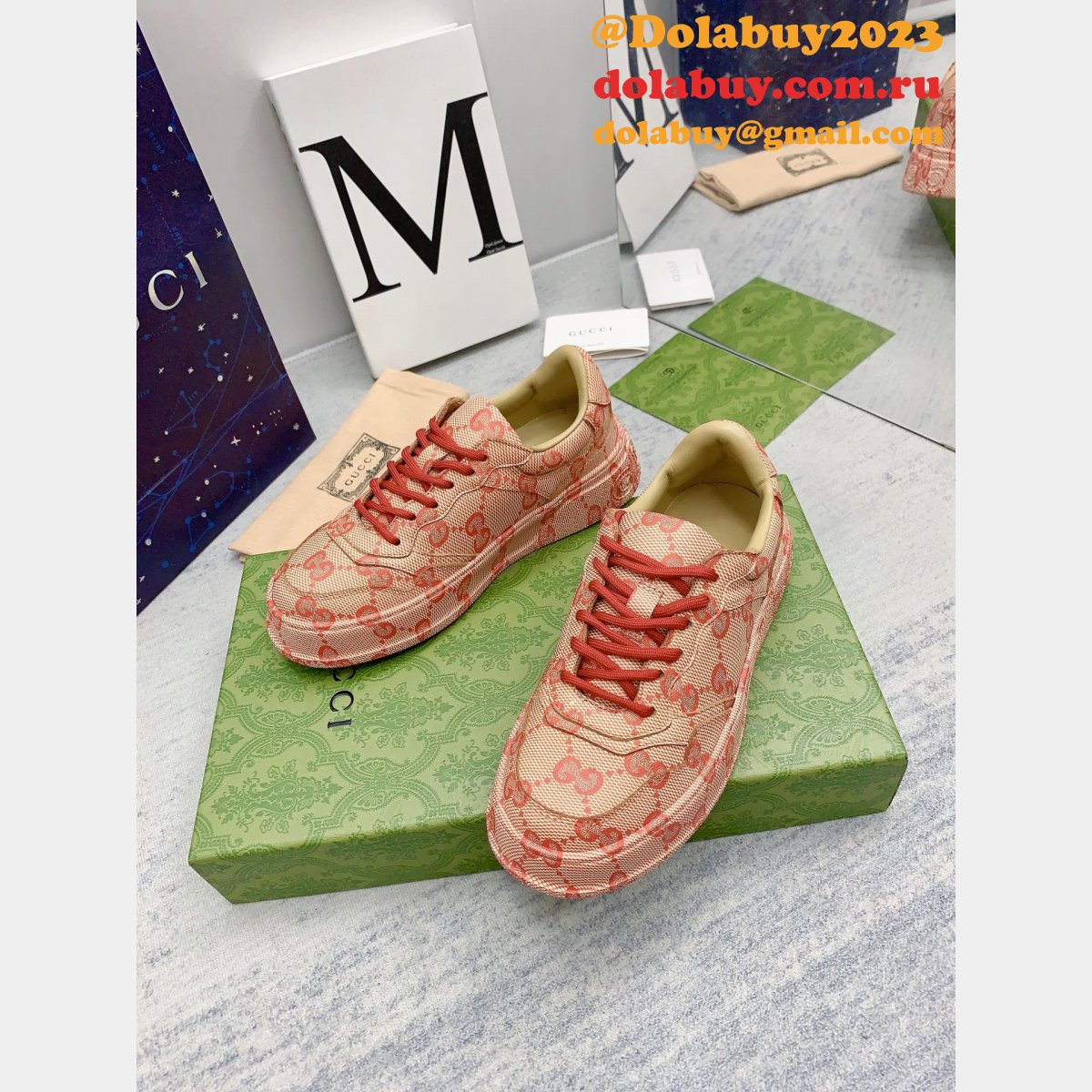 designer replica G*u*i biscuit classic presbyopia shoes