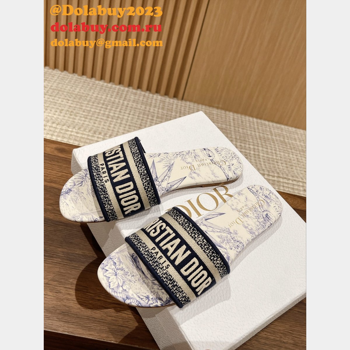 7 Star Inspired DIOR DWAY SLIDE Wholesale
