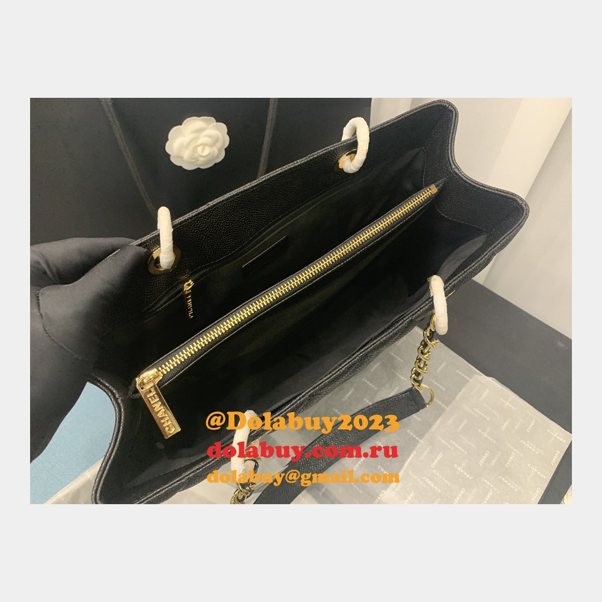 Best classic CC 50995 shopping bag CAVIAR leather