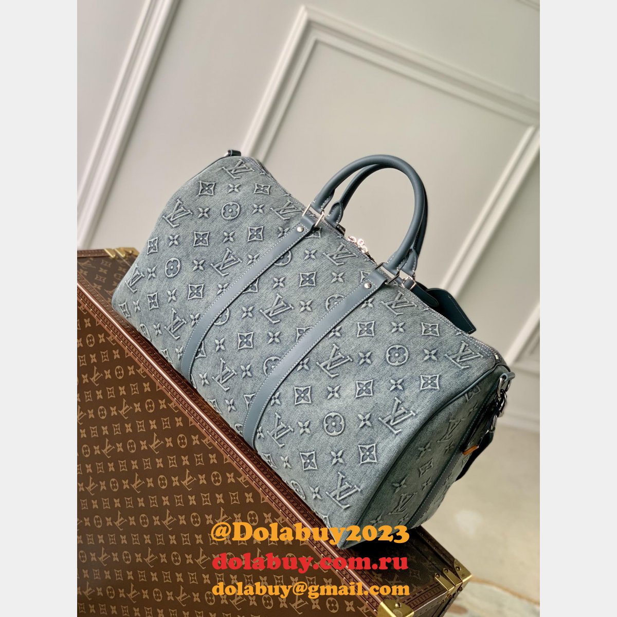 Keepall Bandoulière 50 Louis Vuitton M22532 Perfect Replica Bag