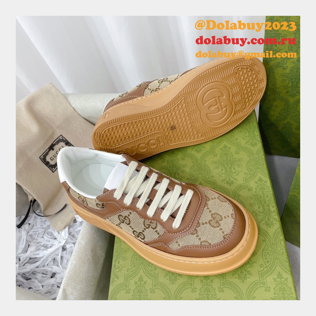 G*u*i replica gg logo shoes online