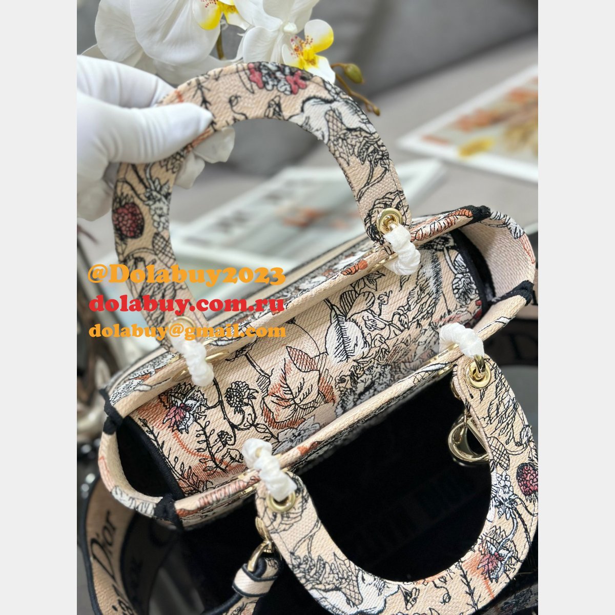 Christian Dior Replica Designer Lady Dior 24cm Handbag