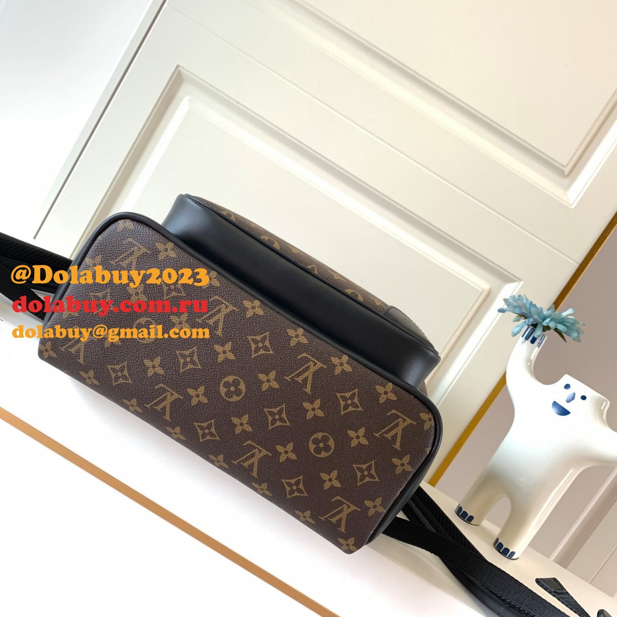 Louis Vuitton Dean Backpack Monogram Macassar Canvas M45335 Brown