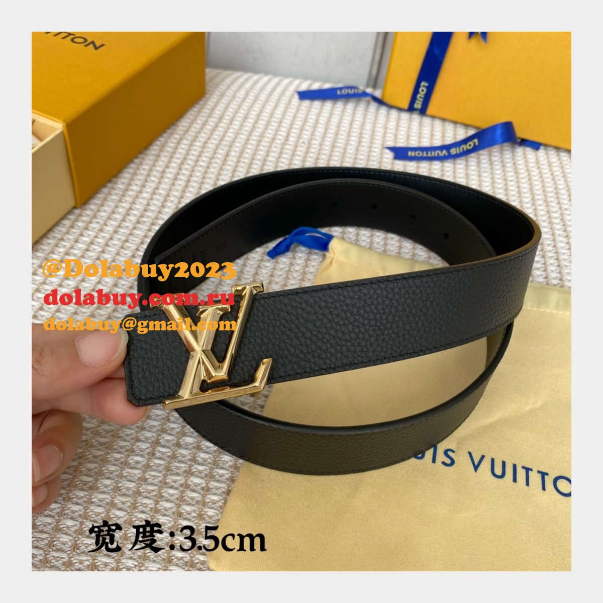 The Best Price High Quality Replica Louis Vuitton 35mm Belts