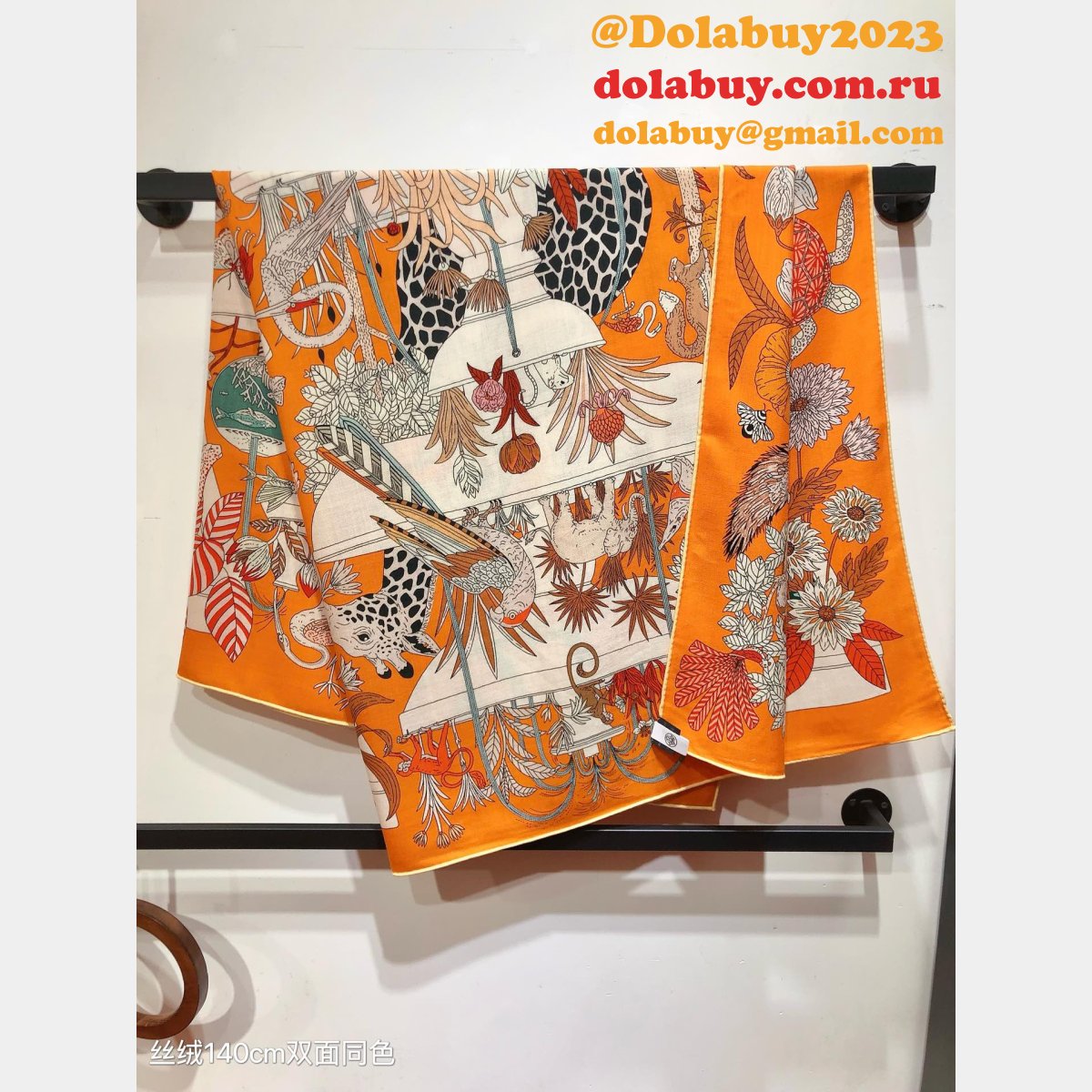 Top Quality Hermes Double-Sided Velvet Square Scarf