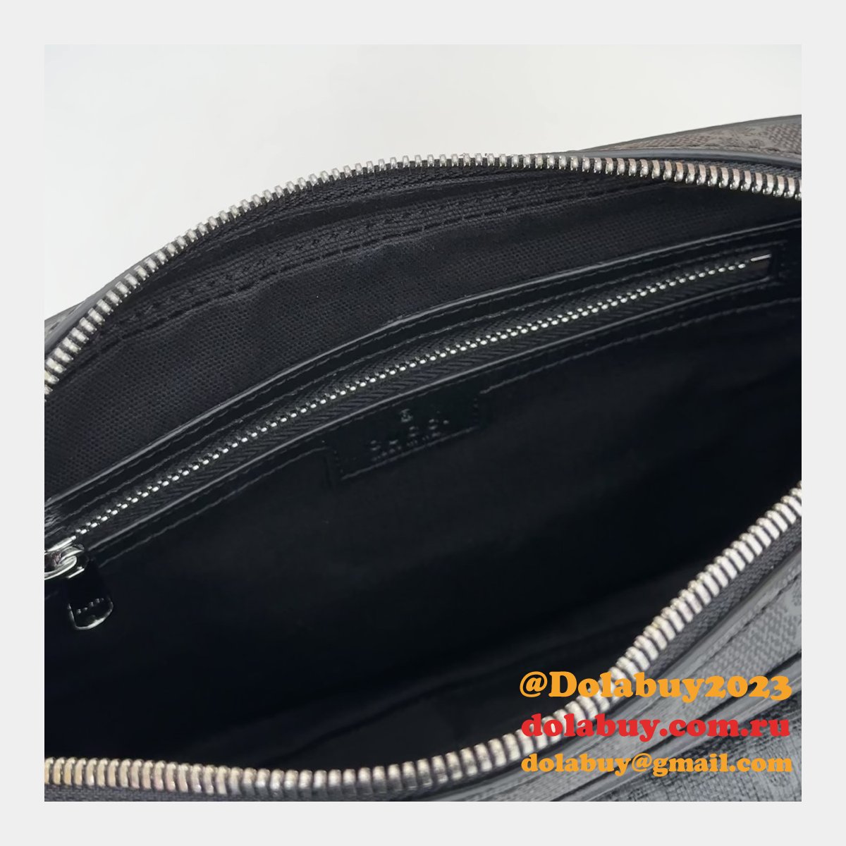 Men Gucci Replicas 795464 Small GG Crossbody 795464 Black Bag