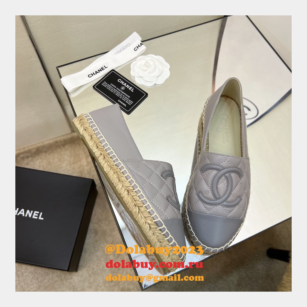 Wholesale 1:1 Mirror CC ESPADRILLES SHOES