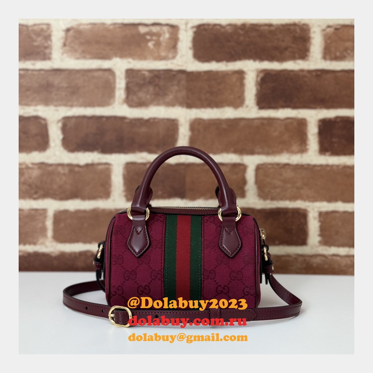 Gucci Knockoff 781490 Ophidia Super Ebony Supreme Bag