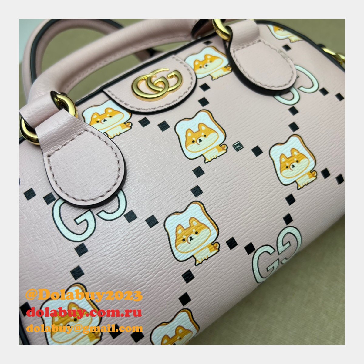 Replica Gucci 724606 Ophidia GG animal print High Quality bag