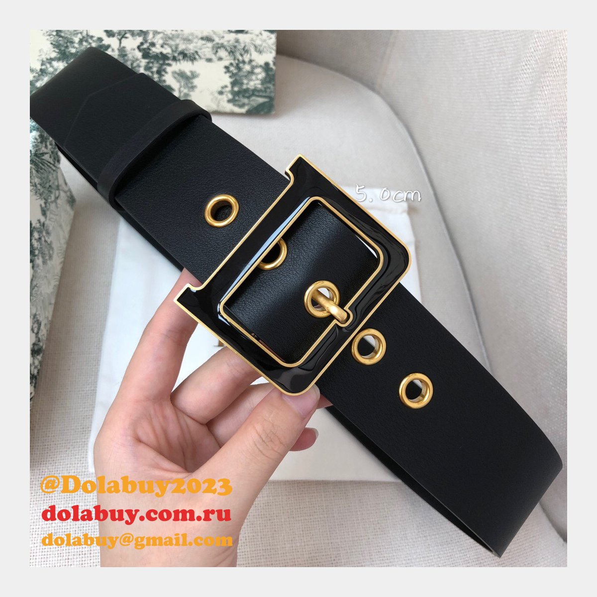 Christian Dior Replica Belts 3.5CM & 5.0CM Black Shop Online Now