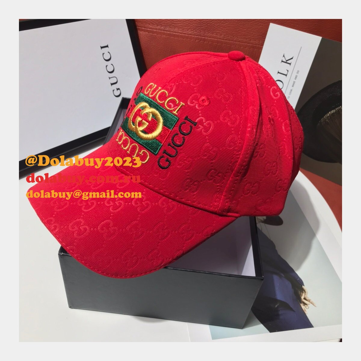 AAA+ Gucci Palace classic pattern simple embroidery logo hats