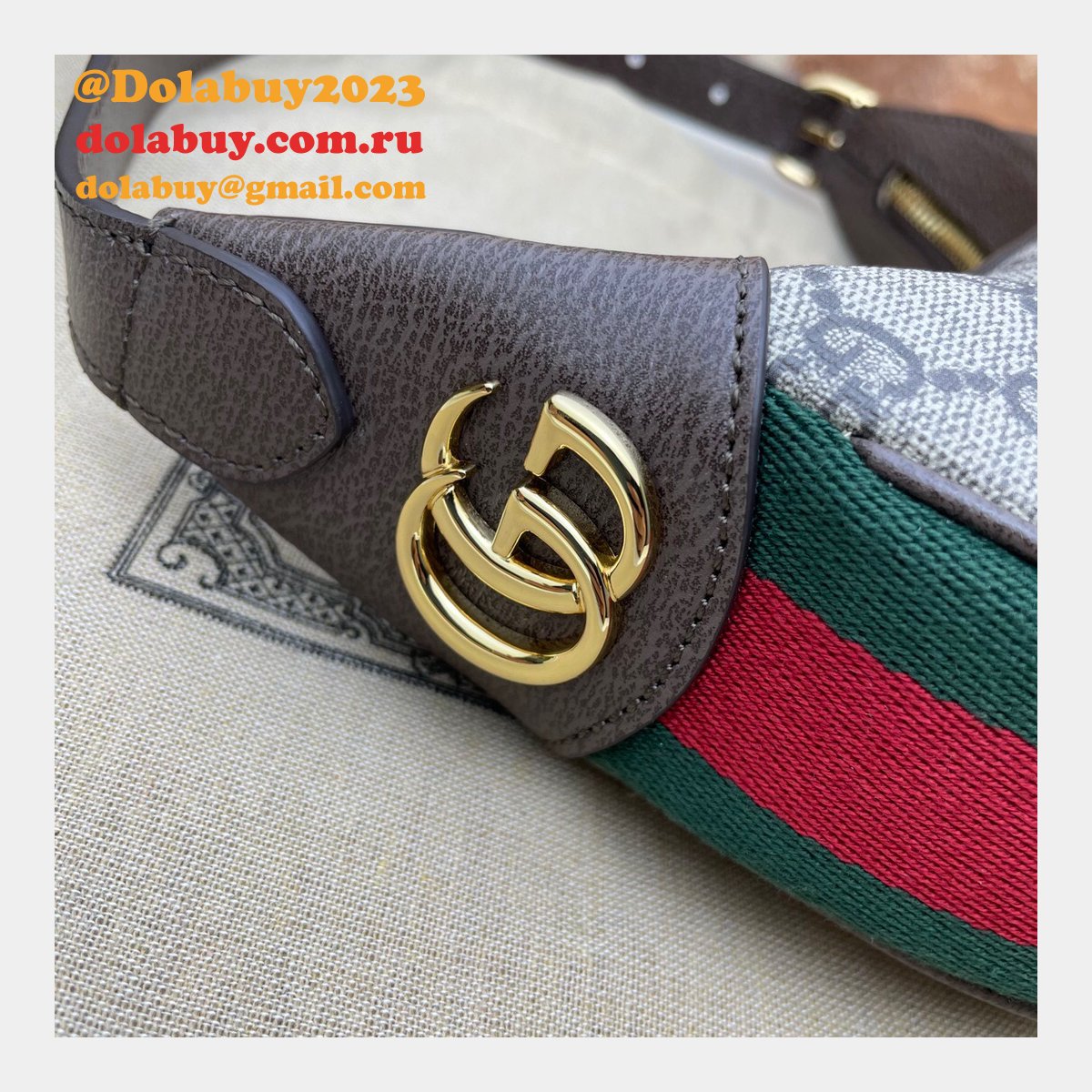 designer aaa G*u*i 658551 ophidia gg mini bag in gg supreme