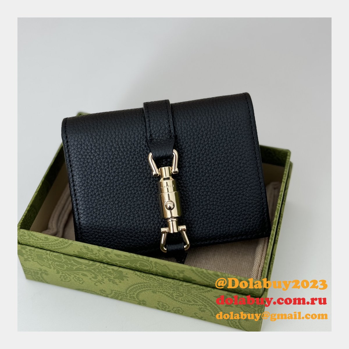Perfect Gucci Knockoff Jackie 1961 Card Case Wallet 645536