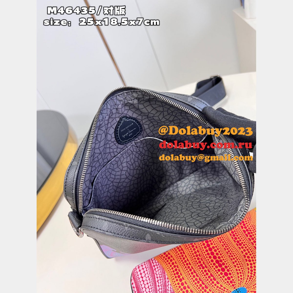 Replicas LV x YK Trio Messenger Monogram Eclipse M46435 Bag