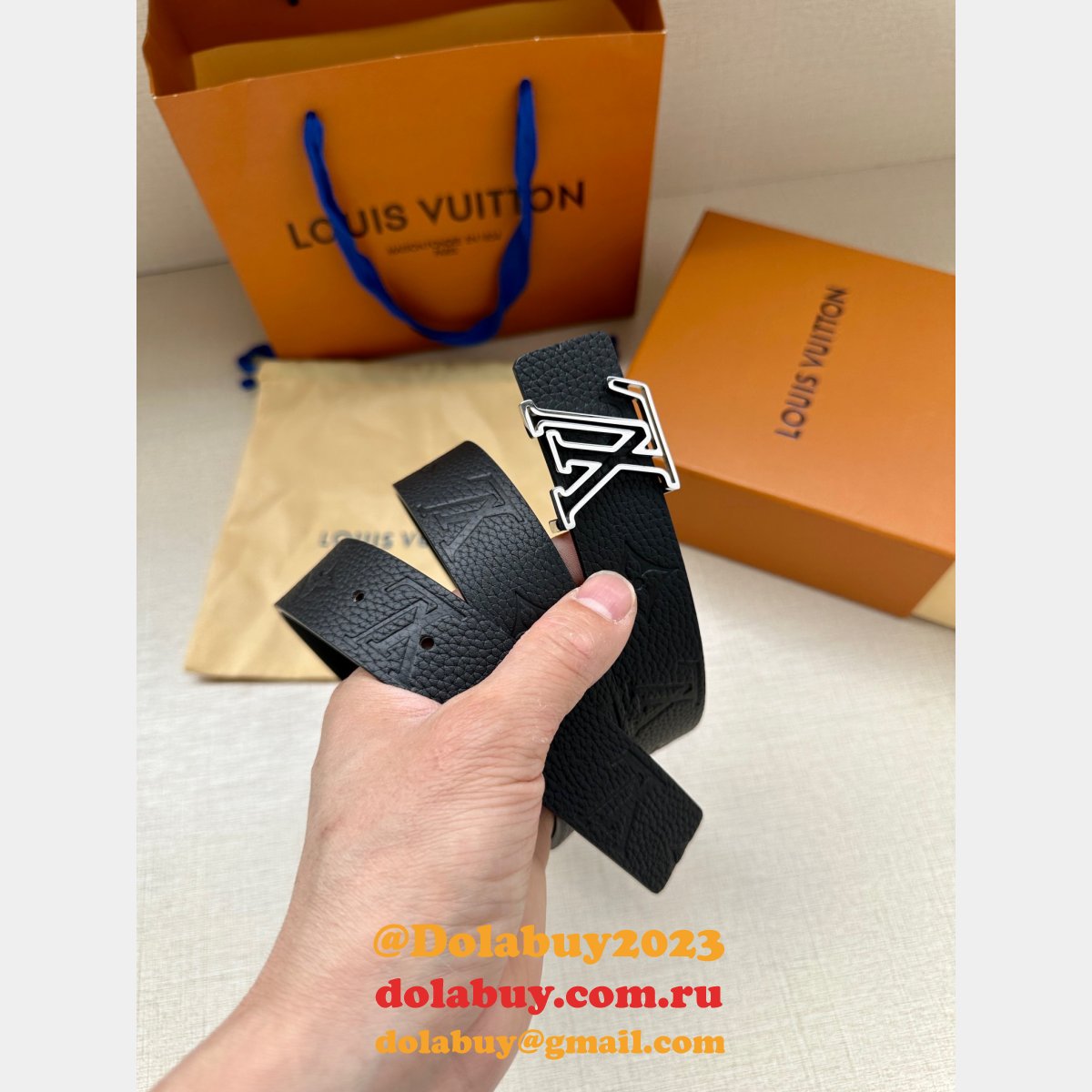 New High Quality Luxury Louis Vuittons Leather Belt Designer Belts