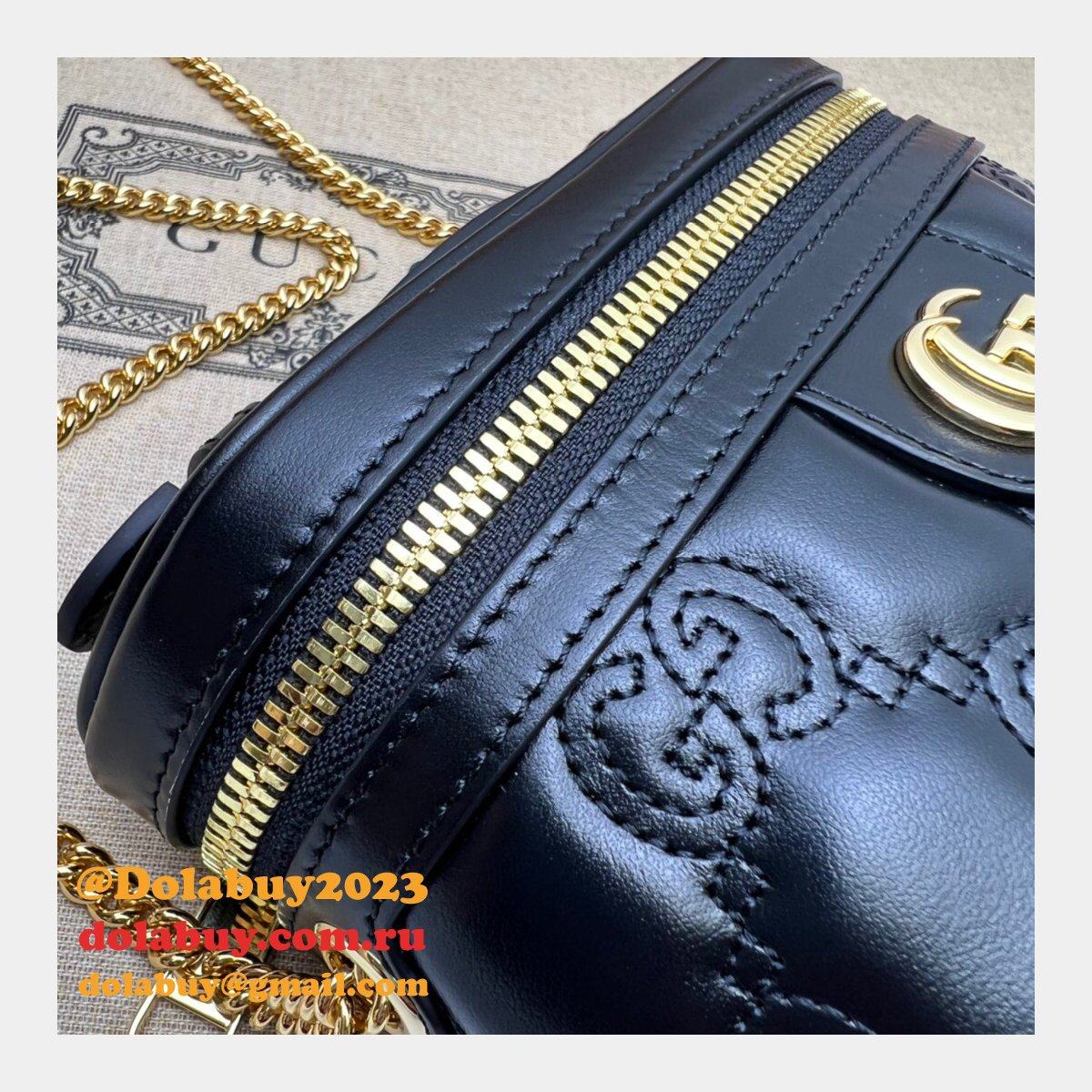 best G*u*i 723770 aaa fake gg matelassé top handle bag