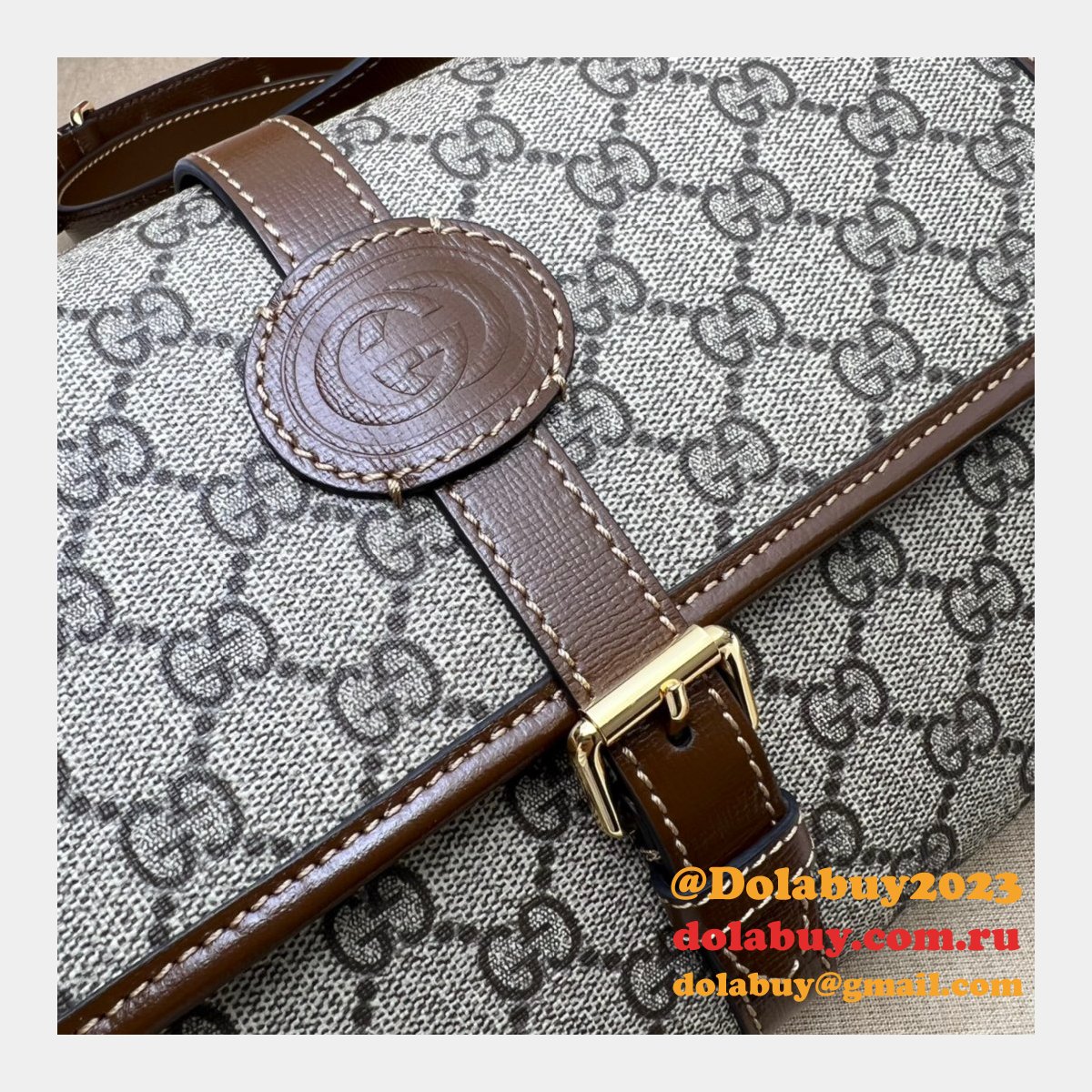 Gucci 745679 GG messenger Fashion Interlocking G High Replica Bag