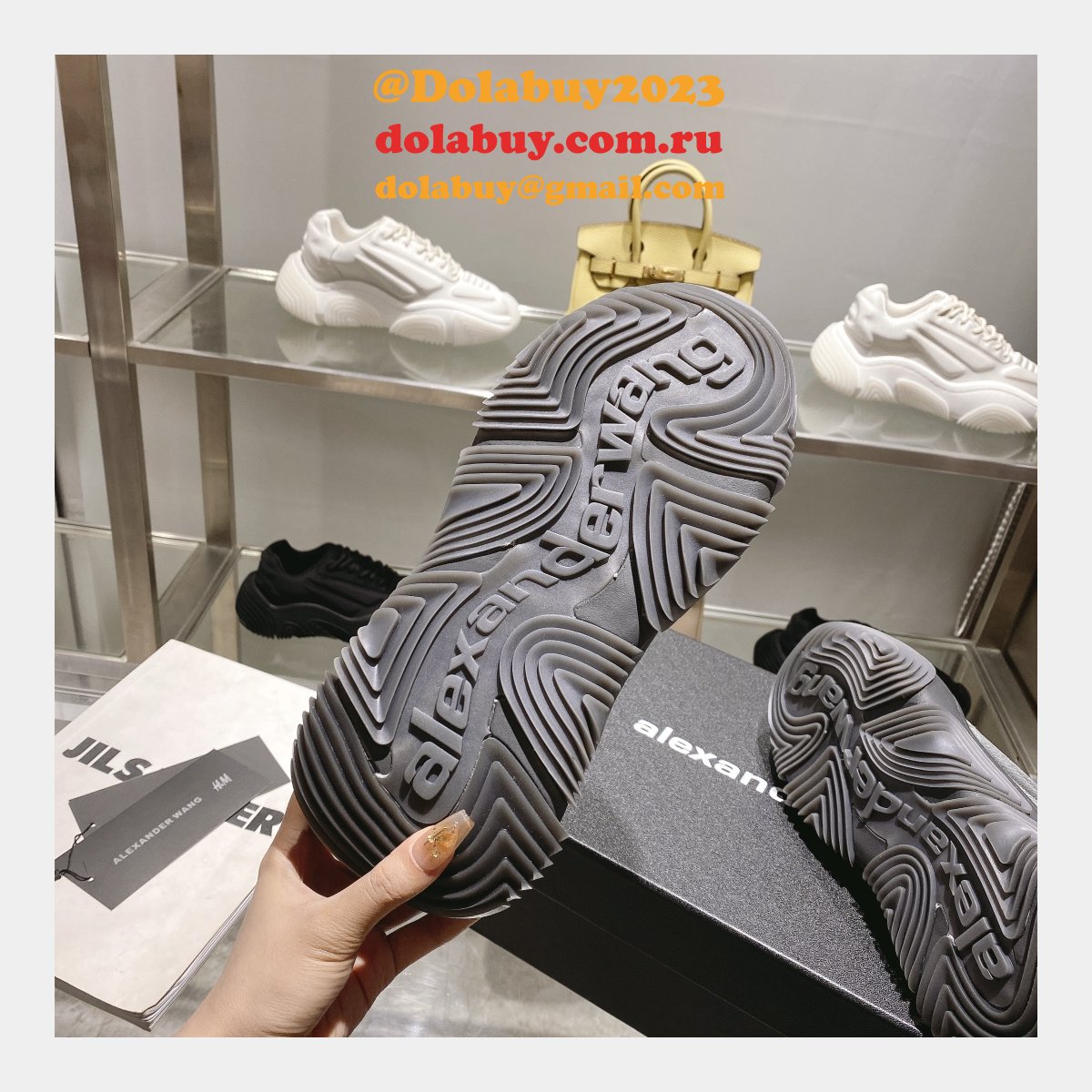 AAAA+ Replica Alexander Wang Vortex Height Increasing Sneakers