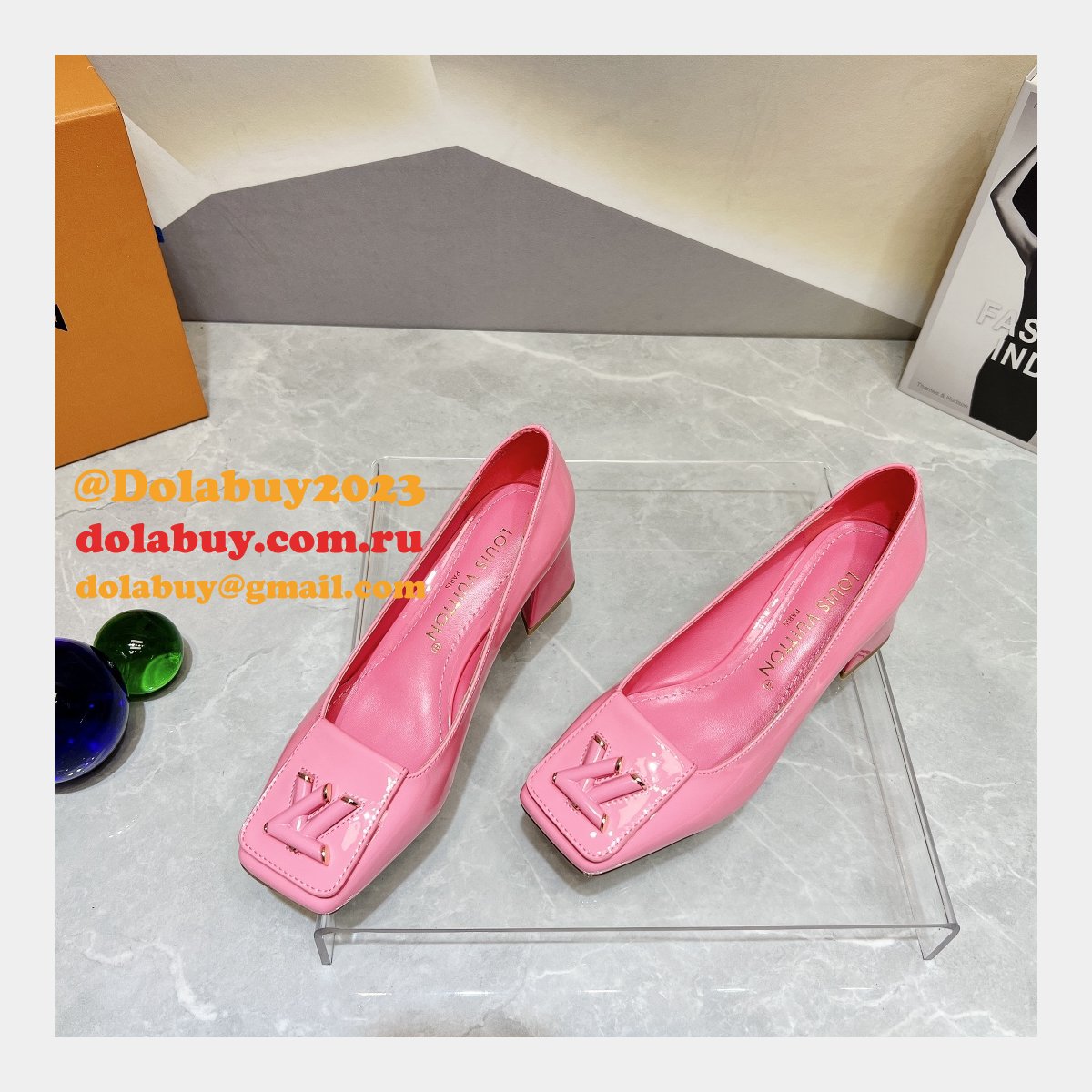 Luxury Buy Inspired Louis Vuitton Square Buckle Replicas Shoes