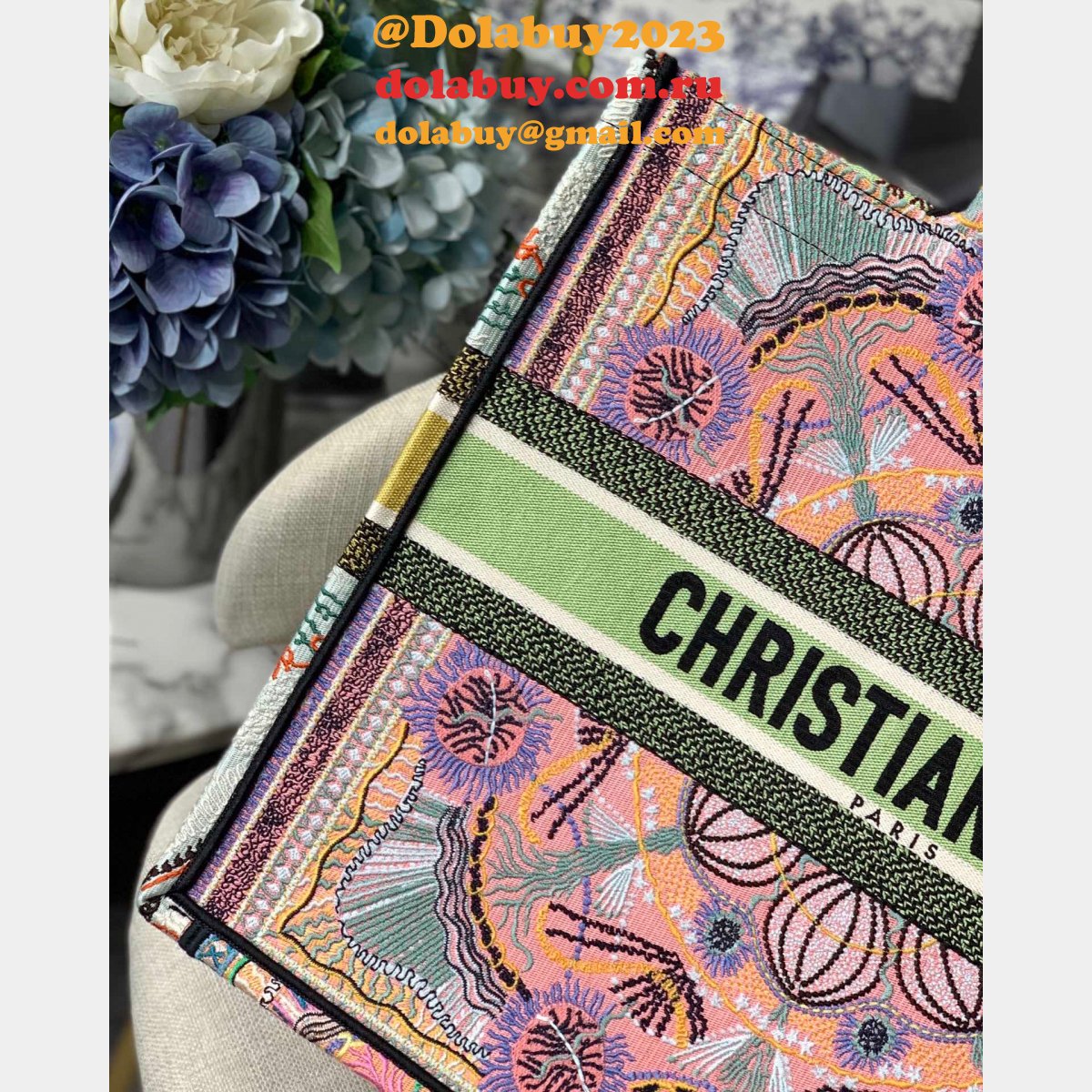 Christian Dior Replica CD Book Tote bag Large