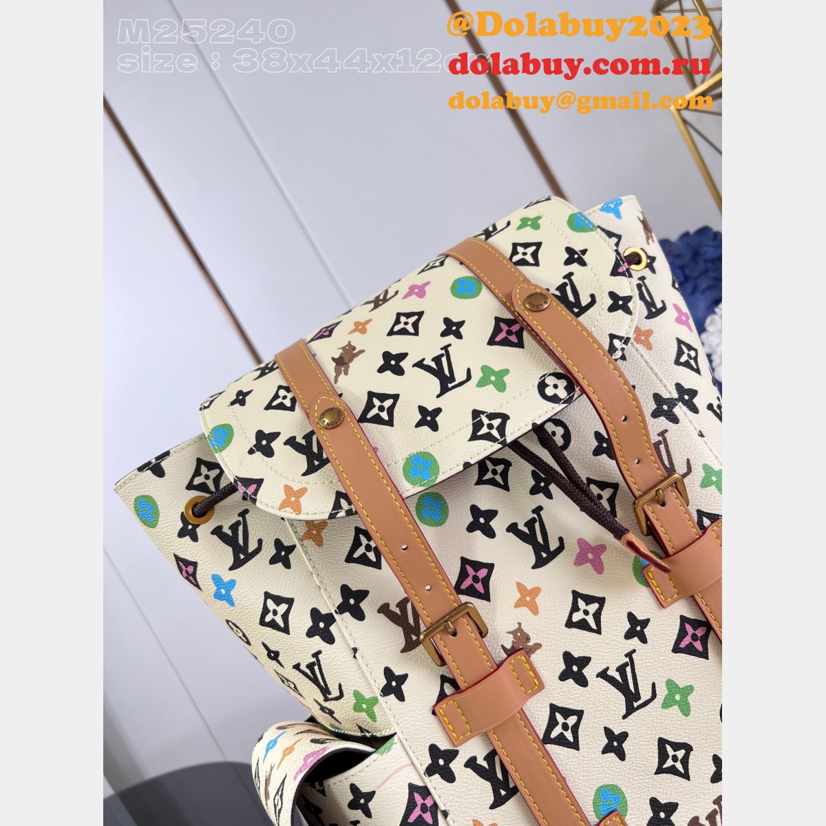 Designer LOUIS VUITTON Christopher Monogram Craggy backpack M25240