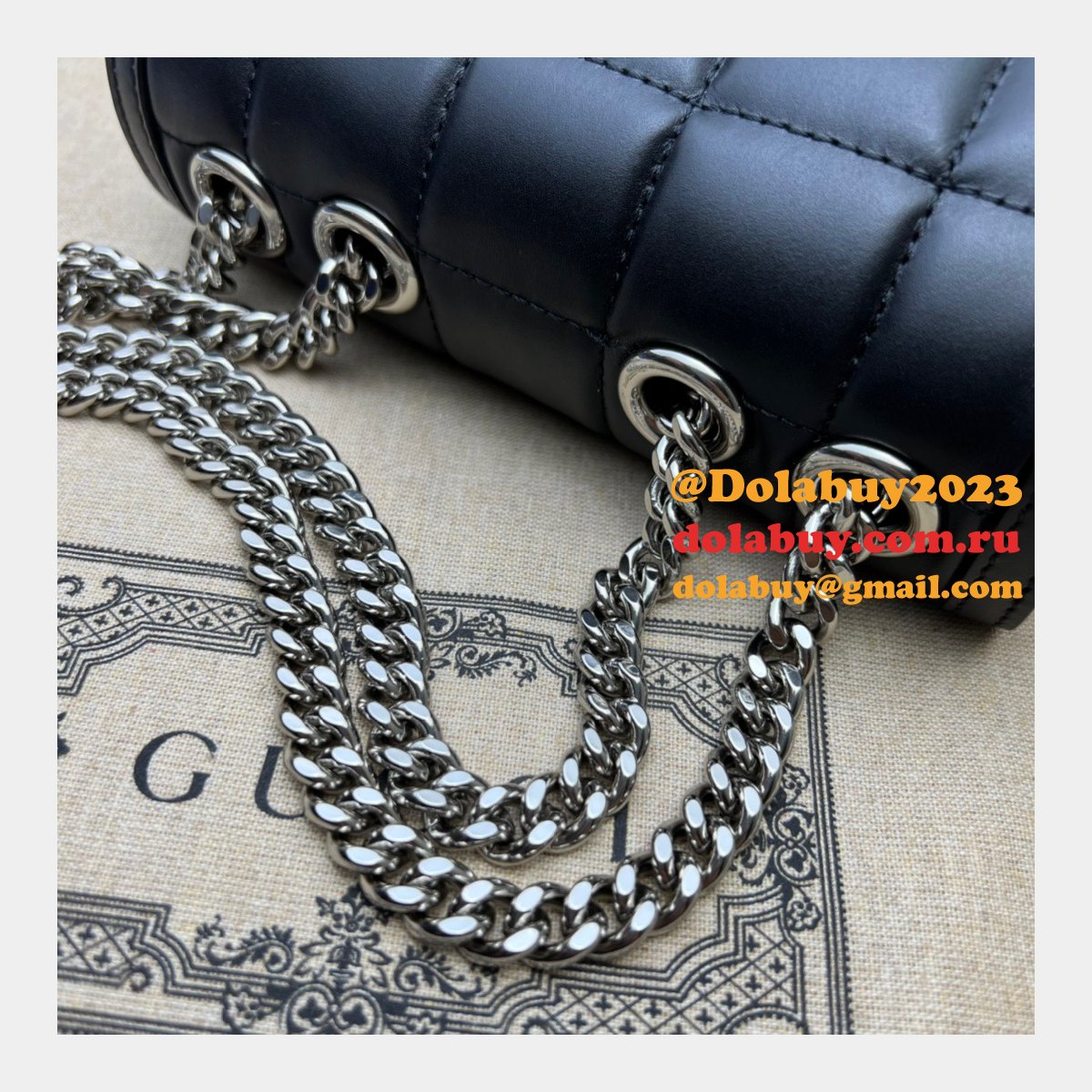 G*u*i deco perfect shoulder 741457 luxury fake bag