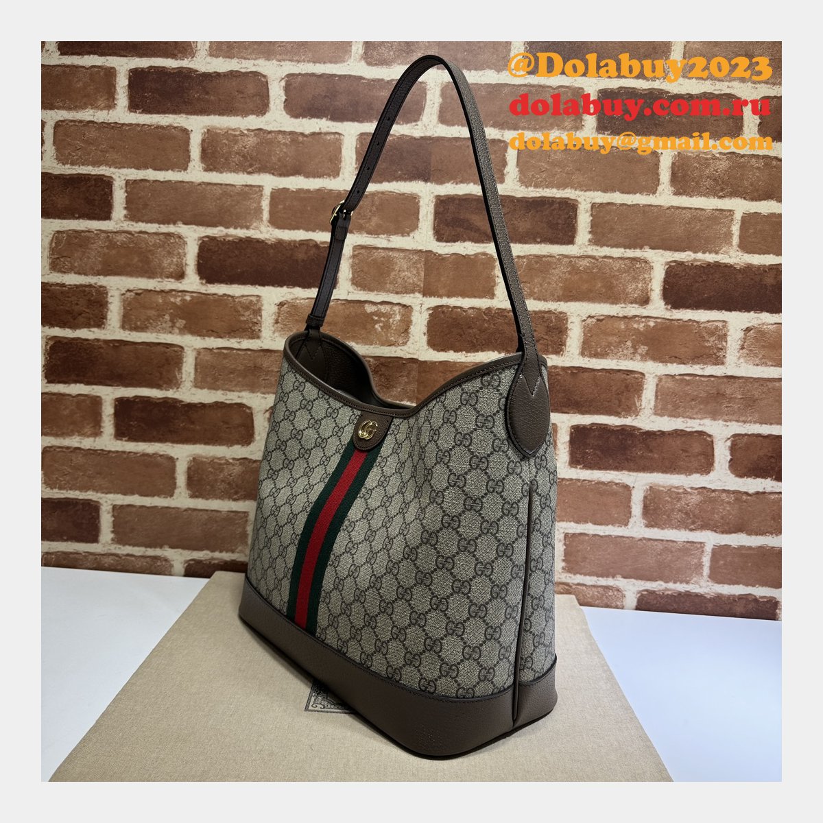 ophidia gg 1:1 mirror replica G*u*i shoulder 781392 bag