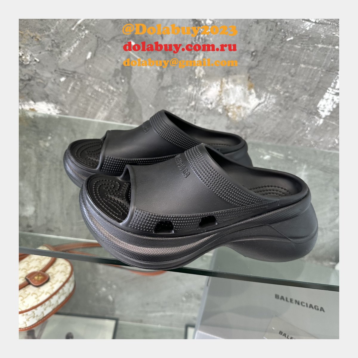 UA quality Balenciaga Slippers Perfect shoes