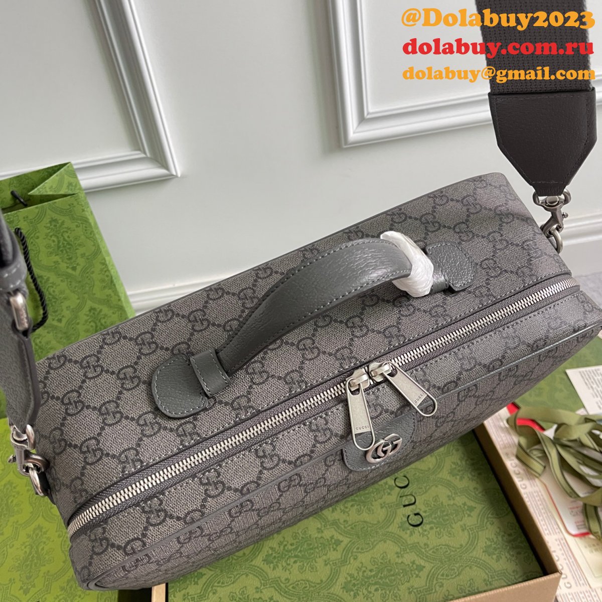 Top Quality Gucci Savoy shoe case Supreme 752587