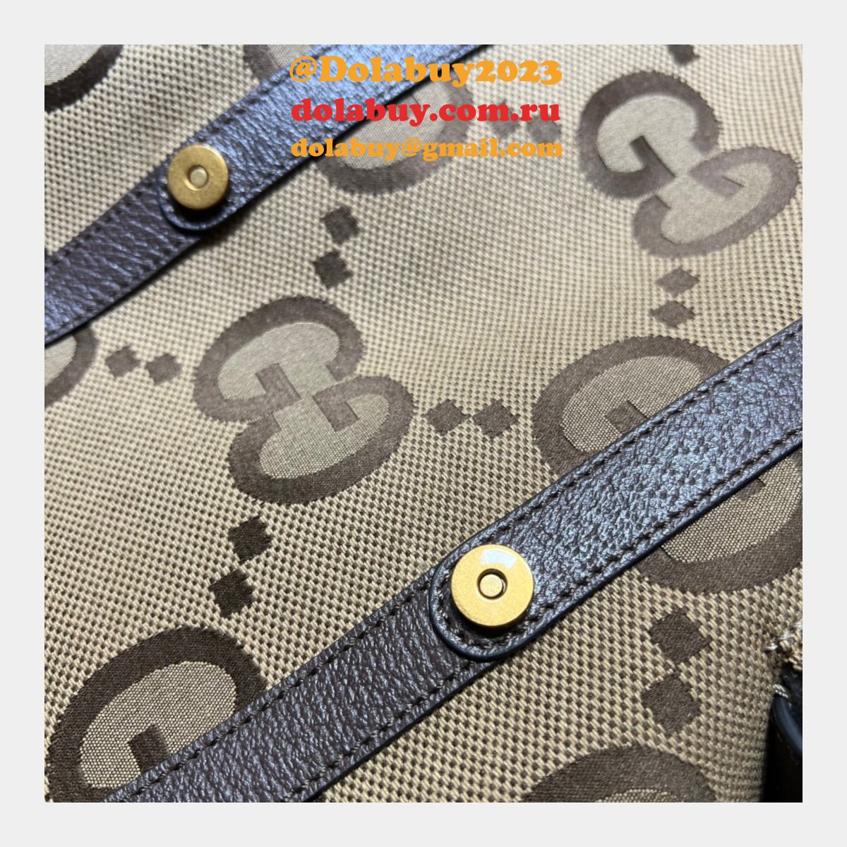 7 star G*u*i backpack replica 678829 with jumbo gg in camel and ebony gg canvas