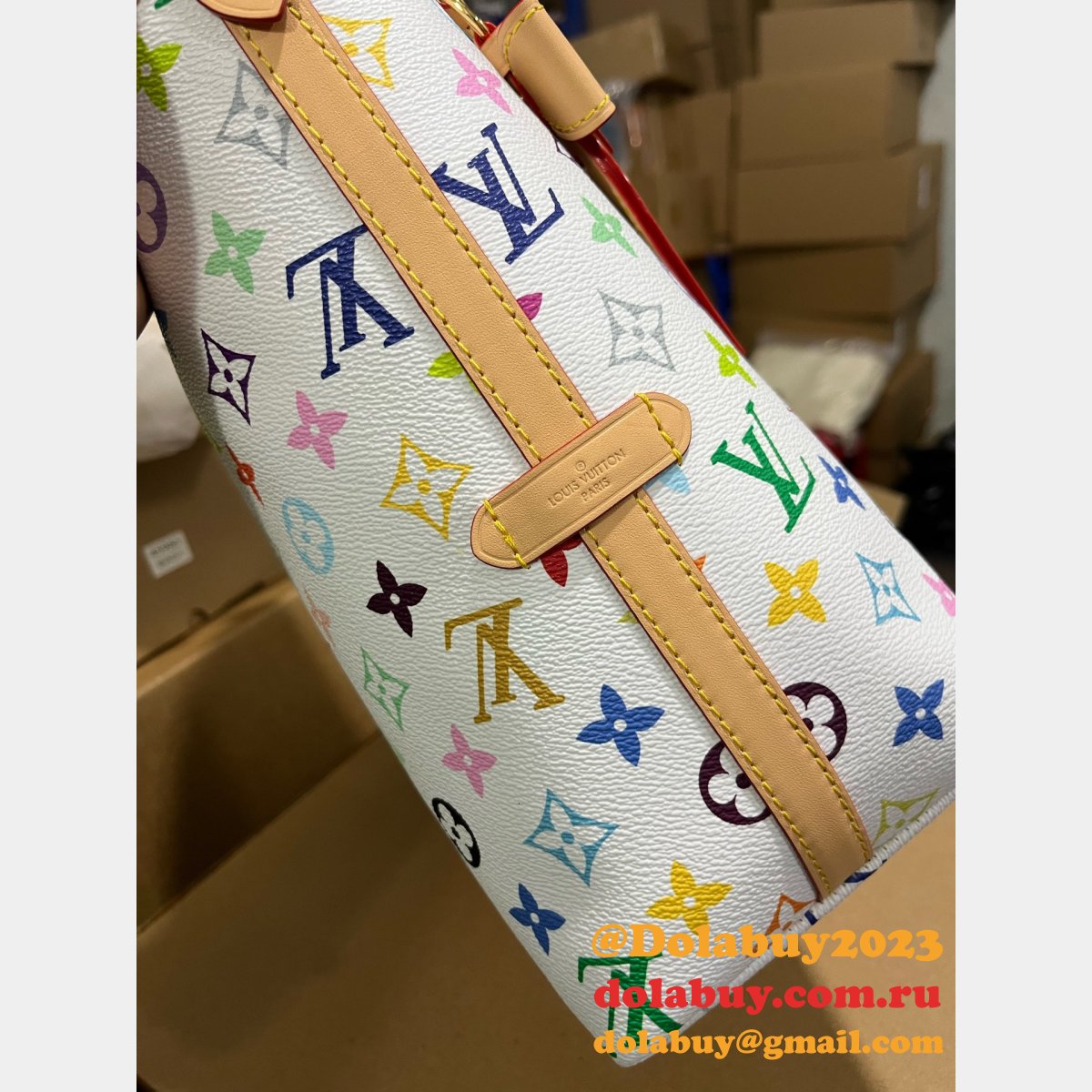 LV x TM CarryAll M13661 Louis Vuitton Knockoff Designer Bags