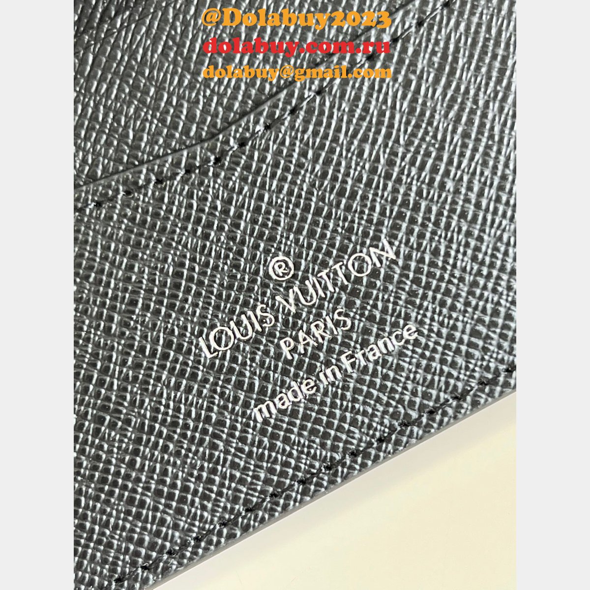 Louis Vuitton Men Replica M64002 Slender Wallet Monogram Eclipse Canvas