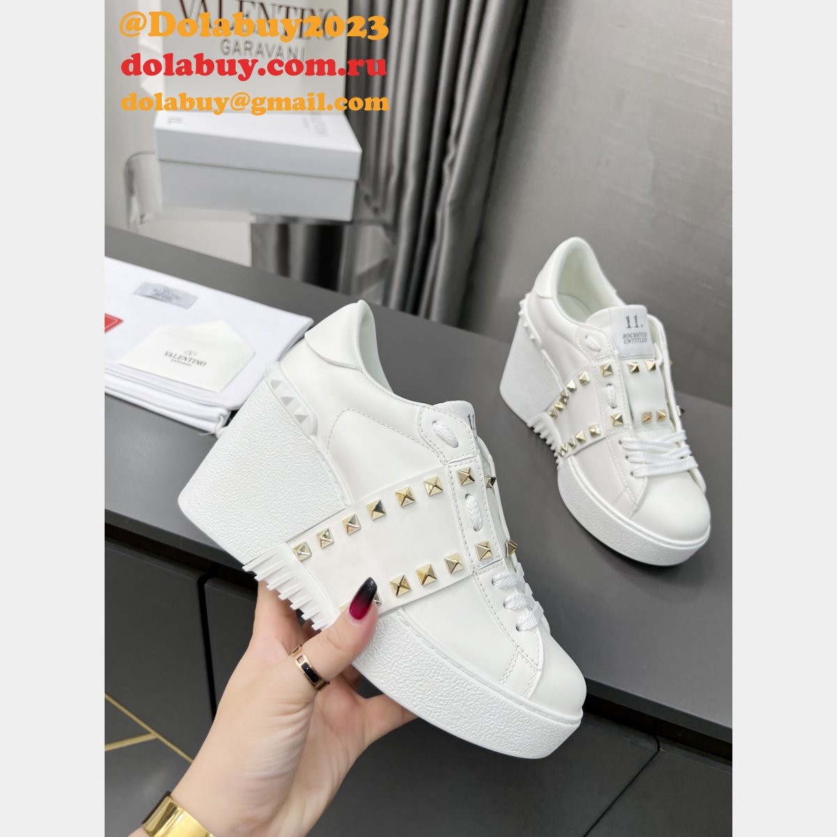 Perfect Cheap High End Wedge Replica Valentino Shoes