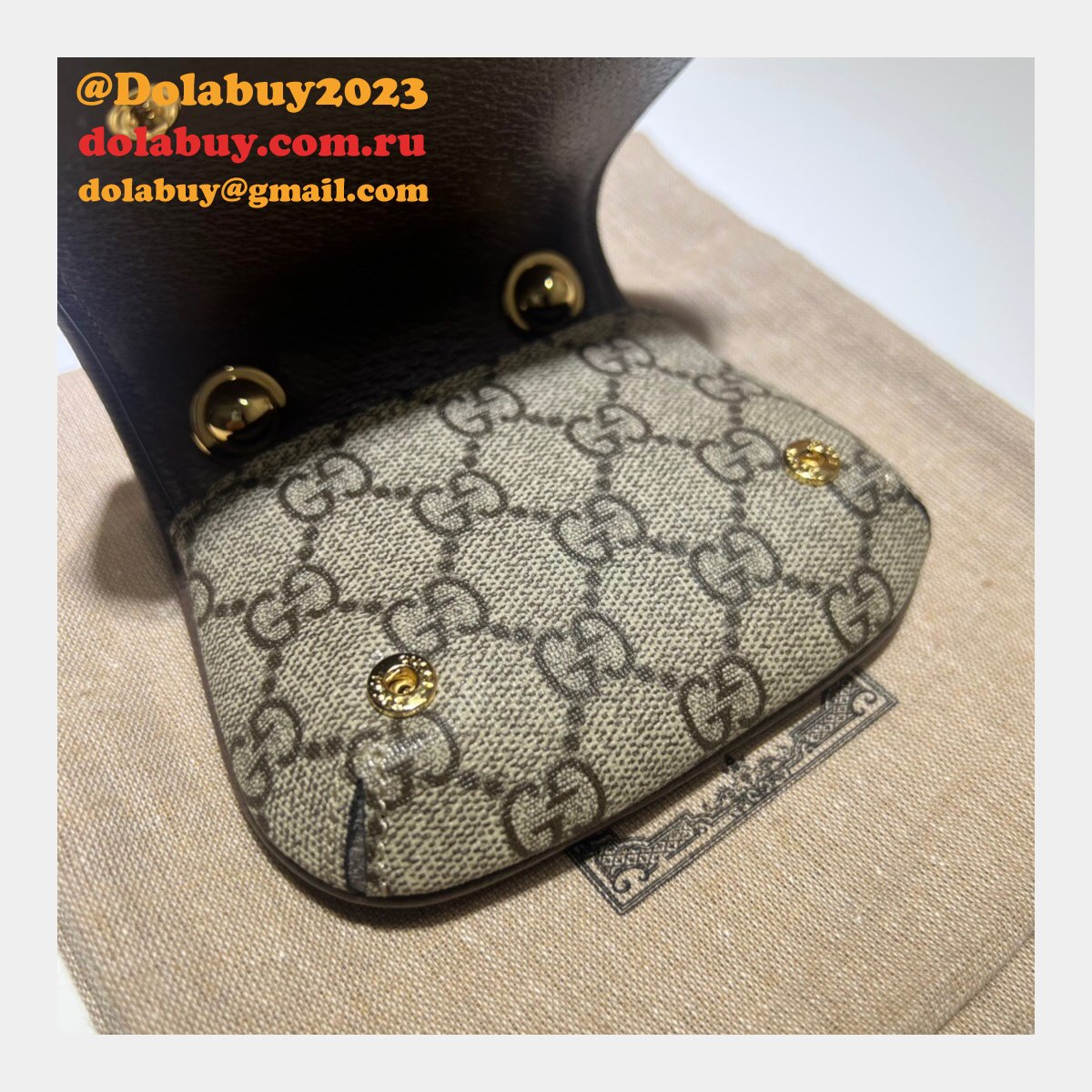 uk G*u*i knockoff 698635 blondie card case wallet