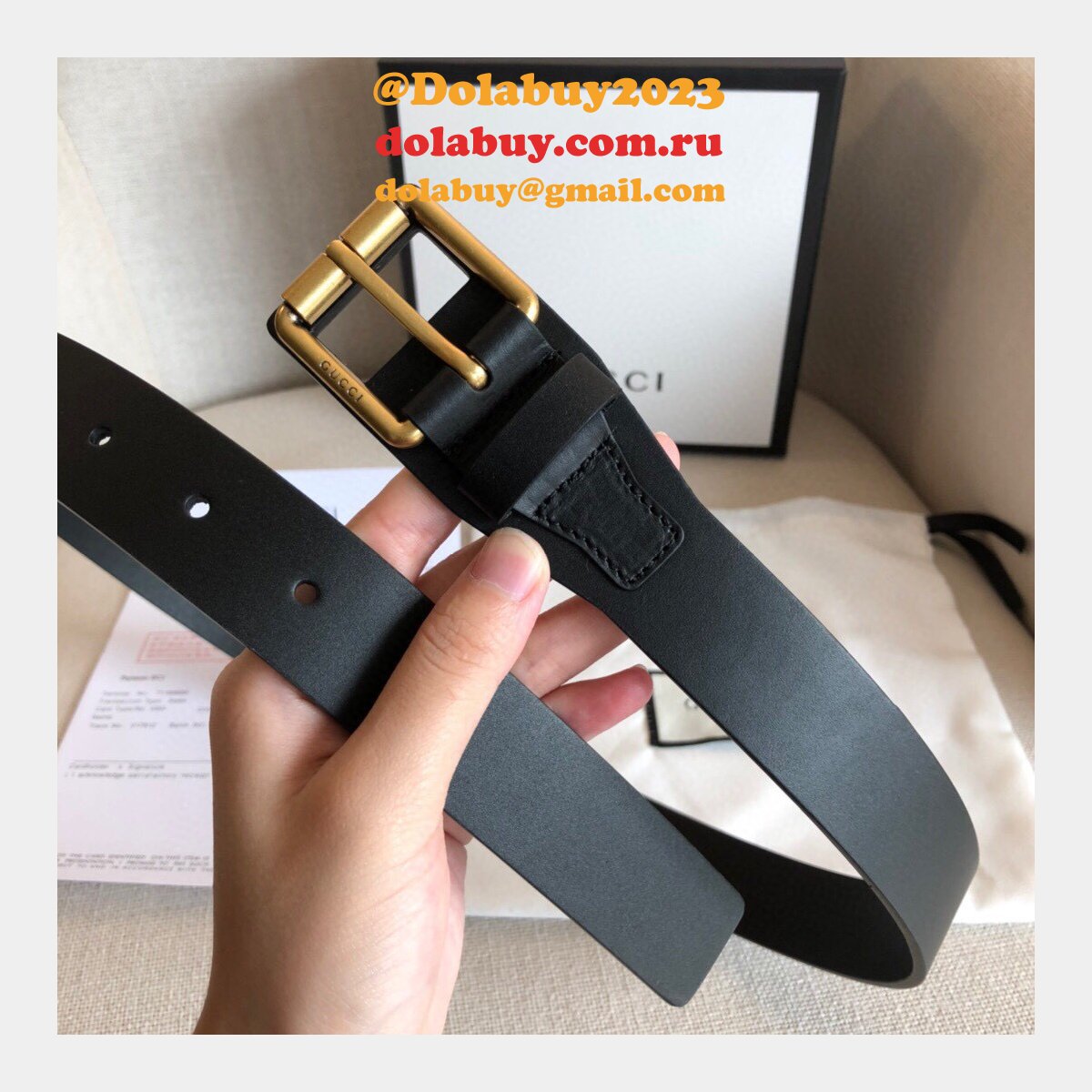 uk G*u*i 30mm replica belt black
